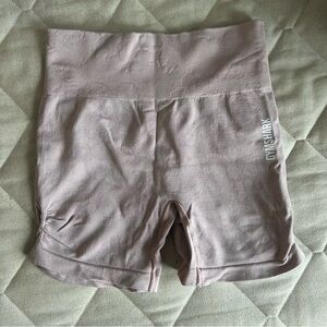 Gymshark Seamless High-Waisted Shorts – Mauve/Pink – Size Small